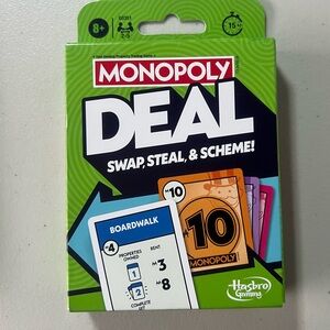 Hasbro Monopoly Deal Card Game - Green and Multicolor